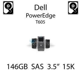 146GB 3.5" dedykowany dysk serwerowy SAS do serwera Dell PowerEdge T605, HDD Enterprise 15k, 3072MB/s - DY635 (REF)