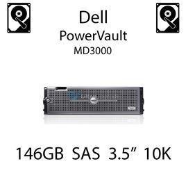 146GB 3.5" dedykowany dysk serwerowy SAS do serwera Dell PowerVault MD3000, HDD Enterprise 10k, 3072MB/s - M8033 (REF)