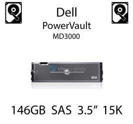 146GB 3.5" dedykowany dysk serwerowy SAS do serwera Dell PowerVault MD3000, HDD Enterprise 15k, 3072MB/s - DY635 (REF)