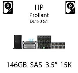 146GB 3.5" dedykowany dysk serwerowy SAS do serwera HP ProLiant DL180 G1, HDD Enterprise 15k, 3072MB/s - 375872-B21