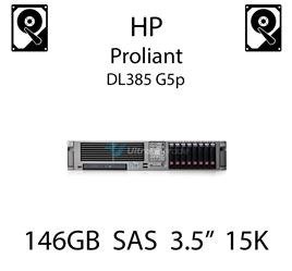 146GB 3.5" dedykowany dysk serwerowy SAS do serwera HP ProLiant DL385 G5p, HDD Enterprise 15k, 3072MB/s - 376595-001