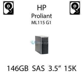 146GB 3.5" dedykowany dysk serwerowy SAS do serwera HP ProLiant ML115 G1, HDD Enterprise 15k, 3072MB/s - 417855-B21