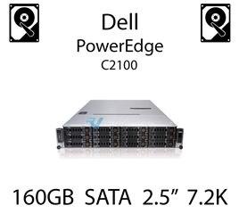 160GB 2.5" dedykowany dysk serwerowy SATA do serwera Dell PowerEdge C2100, HDD Enterprise 7.2k, 3Gbps - K836N (REF)