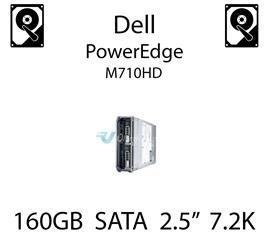 160GB 2.5" dedykowany dysk serwerowy SATA do serwera Dell PowerEdge M710HD, HDD Enterprise 7.2k, 3Gbps - K836N (REF)