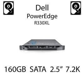 160GB 2.5" dedykowany dysk serwerowy SATA do serwera Dell PowerEdge R330XL, HDD Enterprise 7.2k, 3Gbps - K836N (REF)