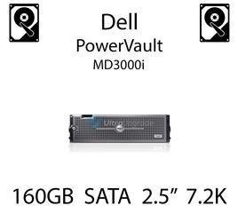 160GB 2.5" dedykowany dysk serwerowy SATA do serwera Dell PowerVault MD3000i, HDD Enterprise 7.2k, 3Gbps - K836N (REF)