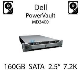 160GB 2.5" dedykowany dysk serwerowy SATA do serwera Dell PowerVault MD3400, HDD Enterprise 7.2k, 3Gbps - K836N (REF)
