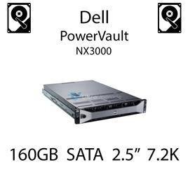 160GB 2.5" dedykowany dysk serwerowy SATA do serwera Dell PowerVault NX3000, HDD Enterprise 7.2k, 3Gbps - K836N (REF)