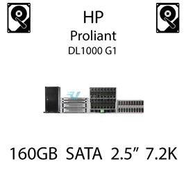 160GB 2.5" dedykowany dysk serwerowy SATA do serwera HP ProLiant DL1000 G1, HDD Enterprise 7.2k, 3GB/s - 530888-B21