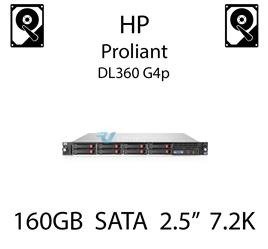 160GB 2.5" dedykowany dysk serwerowy SATA do serwera HP ProLiant DL360 G4p, HDD Enterprise 7.2k, 3GB/s - 530888-B21