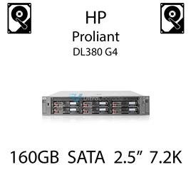 160GB 2.5" dedykowany dysk serwerowy SATA do serwera HP ProLiant DL380 G4, HDD Enterprise 7.2k, 3GB/s - 530932-001