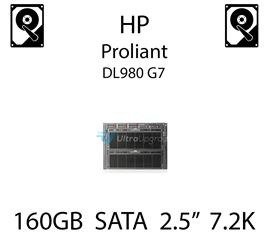 160GB 2.5" dedykowany dysk serwerowy SATA do serwera HP ProLiant DL980 G7, HDD Enterprise 7.2k, 3GB/s - 530932-001