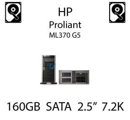 160GB 2.5" dedykowany dysk serwerowy SATA do serwera HP ProLiant ML370 G5, HDD Enterprise 7.2k, 3GB/s - 530888-B21