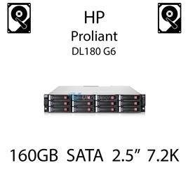 160GB 2.5" dedykowany dysk serwerowy SATA do serwera HP Proliant DL180 G6, HDD Enterprise 7.2k, 3GB/s - 530888-B21   (REF)