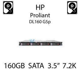 160GB 3.5" dedykowany dysk do serwera HP ProLiant DL160 G5p, HDD Enterprise 7.2k, 3GB/s - 458947-B21