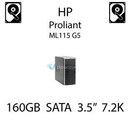 160GB 3.5" dedykowany dysk do serwera HP ProLiant ML115 G5, HDD Enterprise 7.2k, 1.5GB/s - 411275-B21