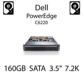 160GB 3.5" dedykowany dysk serwerowy SATA do serwera Dell PowerEdge C6220, HDD Enterprise 7.2k, 320MB/s - DC115 (REF)