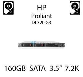 160GB 3.5" dedykowany dysk serwerowy SATA do serwera HP ProLiant DL320 G3, HDD Enterprise 7.2k, 150MB/s - 349238-B21