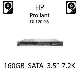 160GB 3.5" dedykowany dysk serwerowy SATA do serwera HP Proliant DL120 G6, HDD Enterprise 7.2k, 150MB/s - 349238-B21 (REF)