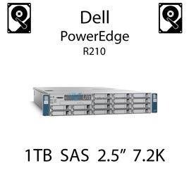 1TB 2.5" dedykowany dysk serwerowy SAS do serwera Dell PowerEdge R210, HDD Enterprise 7.2k - 400-AEFN (REF)