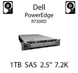 1TB 2.5" dedykowany dysk serwerowy SAS do serwera Dell PowerEdge R730XD, HDD Enterprise 7.2k - 400-AEFN (REF)