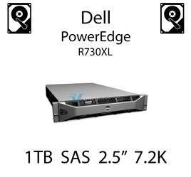 1TB 2.5" dedykowany dysk serwerowy SAS do serwera Dell PowerEdge R730XL, HDD Enterprise 7.2k - 400-AEFN (REF)