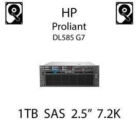 1TB 2.5" dedykowany dysk serwerowy SAS do serwera HP ProLiant DL585 G7, HDD Enterprise 7.2k - 605835-B21 (REF)