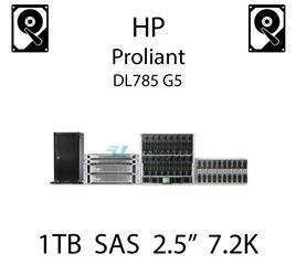 1TB 2.5" dedykowany dysk serwerowy SAS do serwera HP ProLiant DL785 G5, HDD Enterprise 7.2k - 606020-001 (REF)