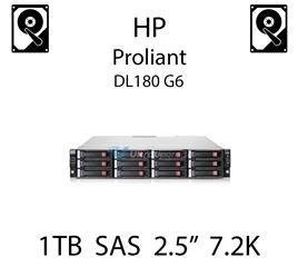 1TB 2.5" dedykowany dysk serwerowy SAS do serwera HP Proliant DL180 G6, HDD Enterprise 7.2k - 606020-001 (REF)