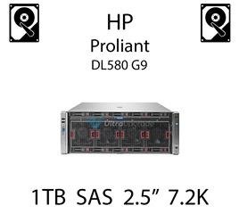 1TB 2.5" dedykowany dysk serwerowy SAS do serwera HP Proliant DL580 G9, HDD Enterprise 7.2k, 6Gbps - 652749-B21