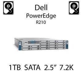 1TB 2.5" dedykowany dysk serwerowy SATA do serwera Dell PowerEdge R210, HDD Enterprise 7.2k - WF12F (REF)