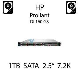 1TB 2.5" dedykowany dysk serwerowy SATA do serwera HP ProLiant DL160 G8, HDD Enterprise 7.2k, 6Gbps - 765453-B21