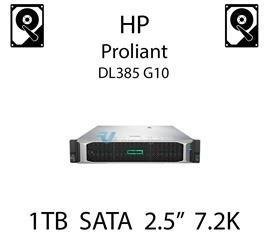 1TB 2.5" dedykowany dysk serwerowy SATA do serwera HP ProLiant DL385 G10, HDD Enterprise 7.2k, 6Gbps - 765453-B21   (REF)