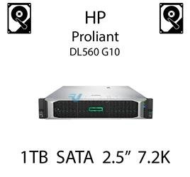 1TB 2.5" dedykowany dysk serwerowy SATA do serwera HP ProLiant DL560 G10, HDD Enterprise 7.2k, 6Gbps - 765868-001