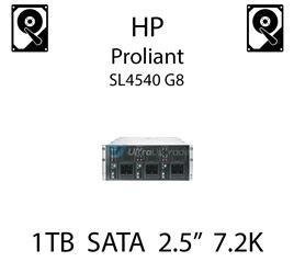 1TB 2.5" dedykowany dysk serwerowy SATA do serwera HP ProLiant SL4540 G8, HDD Enterprise 7.2k, 6Gbps - 765453-B21   (REF)