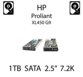 1TB 2.5" dedykowany dysk serwerowy SATA do serwera HP ProLiant XL450 G9, HDD Enterprise 7.2k, 6Gbps - 765868-001