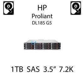 1TB 3.5" dedykowany dysk serwerowy SAS do serwera HP ProLiant DL185 G5, HDD Enterprise 7.2k, 6GB/s - 508011-001 (REF)