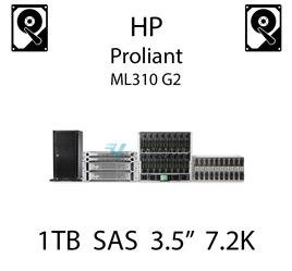 1TB 3.5" dedykowany dysk serwerowy SAS do serwera HP ProLiant ML310 G2, HDD Enterprise 7.2k, 3GB/s - 461289-001