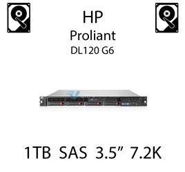 1TB 3.5" dedykowany dysk serwerowy SAS do serwera HP Proliant DL120 G6, HDD Enterprise 7.2k, 3GB/s - 461137-B21 (REF)