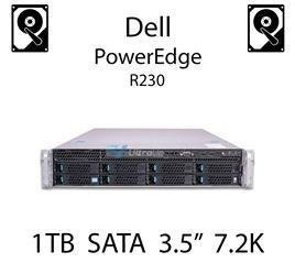 1TB 3.5" dedykowany dysk serwerowy SATA do serwera Dell PowerEdge R230, HDD Enterprise 7.2k, 6Gbps - 2T51W (REF)