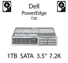 1TB 3.5" dedykowany dysk serwerowy SATA do serwera Dell PowerEdge T20, HDD Enterprise 7.2k, 6Gbps - 2T51W (REF)