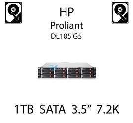 1TB 3.5" dedykowany dysk serwerowy SATA do serwera HP ProLiant DL185 G5, HDD Enterprise 7.2k - 454146-B21 (REF)