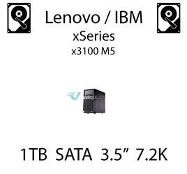 1TB 3.5" dedykowany dysk serwerowy SATA do serwera Lenovo / IBM System x3100 M5, HDD Enterprise 7.2k, 600MB/s - 81Y9806