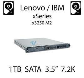 1TB 3.5" dedykowany dysk serwerowy SATA do serwera Lenovo / IBM System x3250 M2, HDD Enterprise 7.2k, 600MB/s - 81Y9790 (REF)