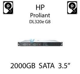 2000GB 3.5" dedykowany dysk serwerowy SATA do serwera HP ProLiant DL320e G8, HDD Enterprise 7.2k, 6Gbps - 658079-B21 (REF)