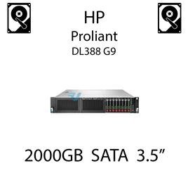 2000GB 3.5" dedykowany dysk serwerowy SATA do serwera HP ProLiant DL388 G9, HDD Enterprise 7.2k, 6Gbps - 658079-B21