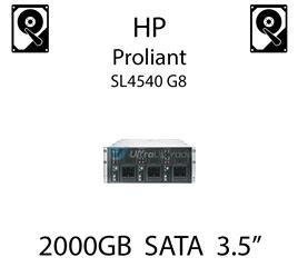 2000GB 3.5" dedykowany dysk serwerowy SATA do serwera HP ProLiant SL4540 G8, HDD Enterprise 7.2k, 6Gbps - 658079-B21 (REF)