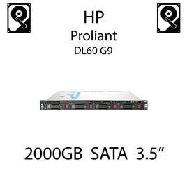 2000GB 3.5" dedykowany dysk serwerowy SATA do serwera HP Proliant DL60 G9, HDD Enterprise 7.2k, 6Gbps - 658079-B21 (REF)