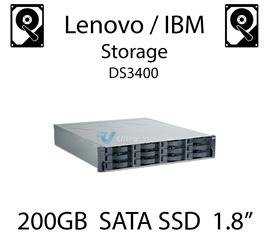 200GB 1.8" dedykowany dysk serwerowy SATA do serwera Lenovo / IBM Storage DS3400, SSD Enterprise , 600MB/s - 49Y6119