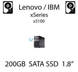 200GB 1.8" dedykowany dysk serwerowy SATA do serwera Lenovo / IBM System x3100, SSD Enterprise , 300MB/s - 43W7746